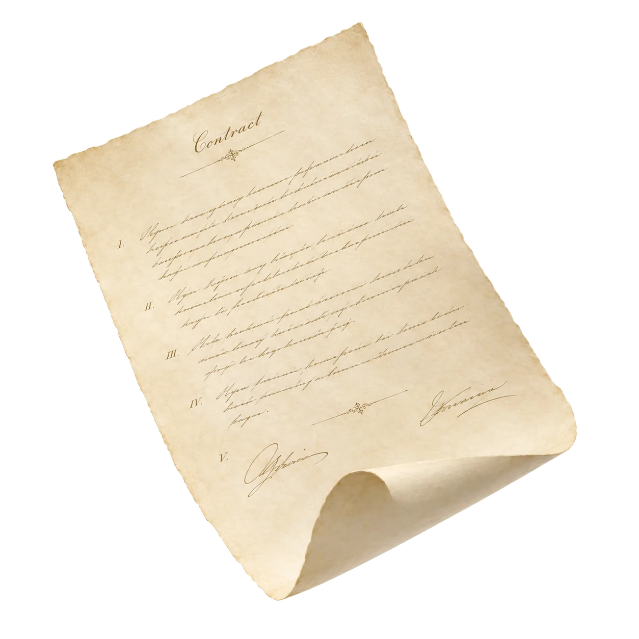 An agreement, already read